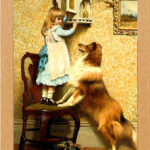 Charles Burton Barber "SECRET PLACE" Victorian Print in Glass Fronted 10" x 13.5" Frame