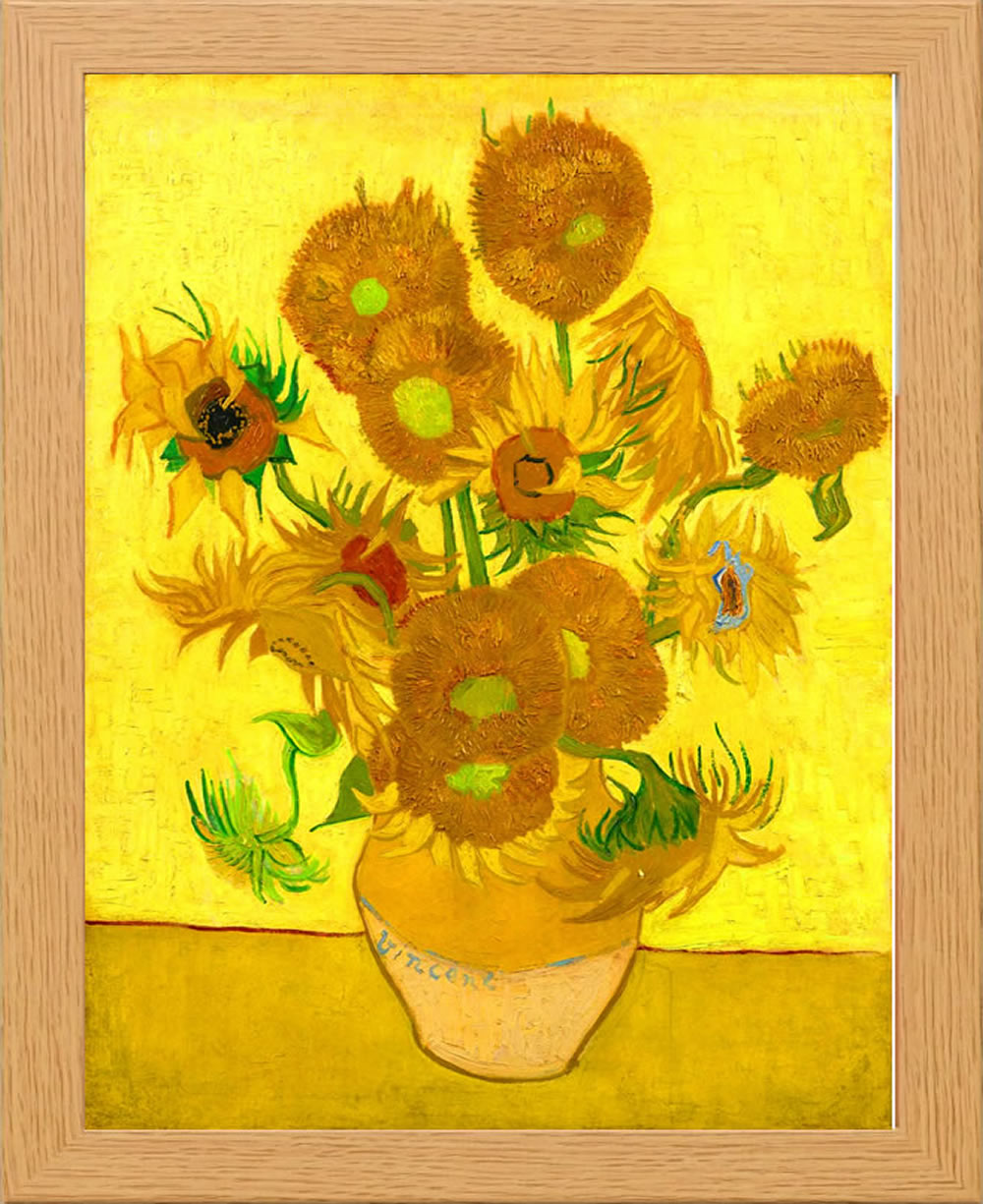VAN GOGH YELLOW SUNFLOWERS