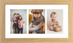 Photo 3 Picture Frame Multiple Aperture for 3 Photos 4-inch x 6-inch Postcard size 16.75 Inches x 10 inches Wall Hanging - Image 3