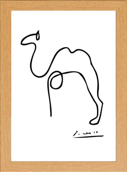 Picasso Line Drwing Camel