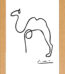 Picasso Line Drwing Camel