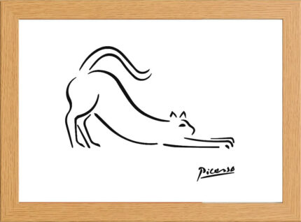 Picasso Cat line drawing