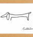 Picasso Dachshud Dog Line drawing