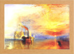 WILLIAM TURNER The Fighting Temeraire Print in Glass Fronted 10" x 13.5" Frame