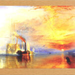 WILLIAM TURNER The Fighting Temeraire Print in Glass Fronted 10" x 13.5" Frame