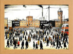 Lowry "GOING TO WORK" Matchstick Men Print in Glass Fronted 10" x 13.5" Frame