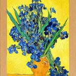 Van Gogh IRISES Iris art Print in Real Glass Fronted 10" x 13.5" Frame