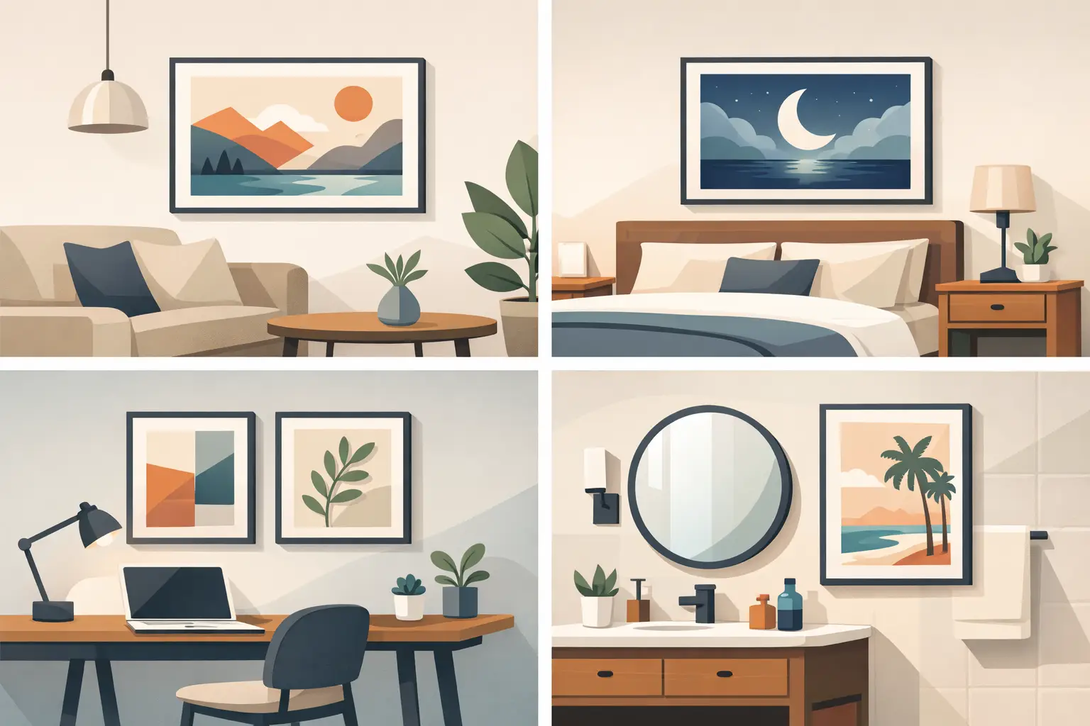 Glass Framed Prints for Every Room at Home