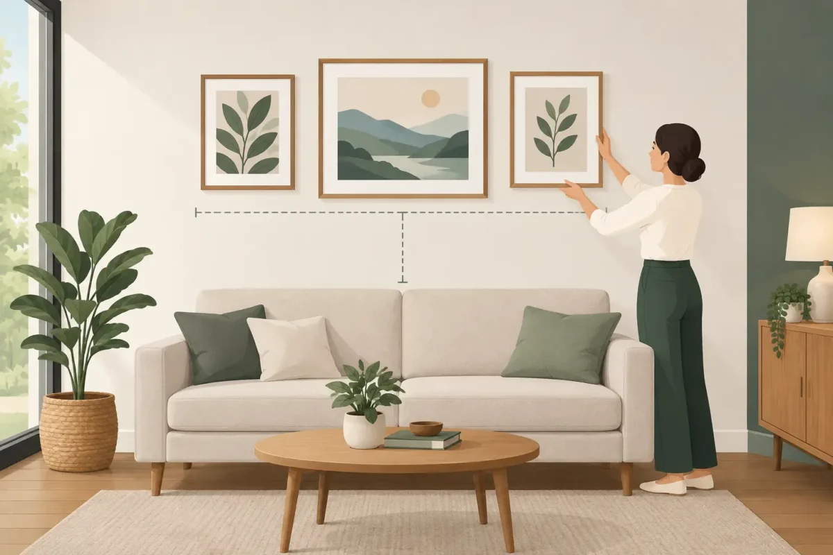 How High to Hang Pictures for a Balanced Room