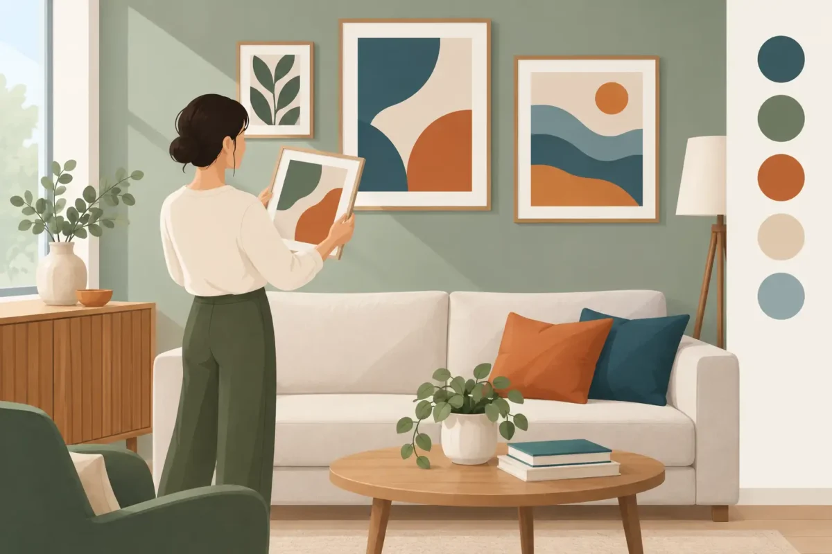 How to Match Art Colours Around Your Home