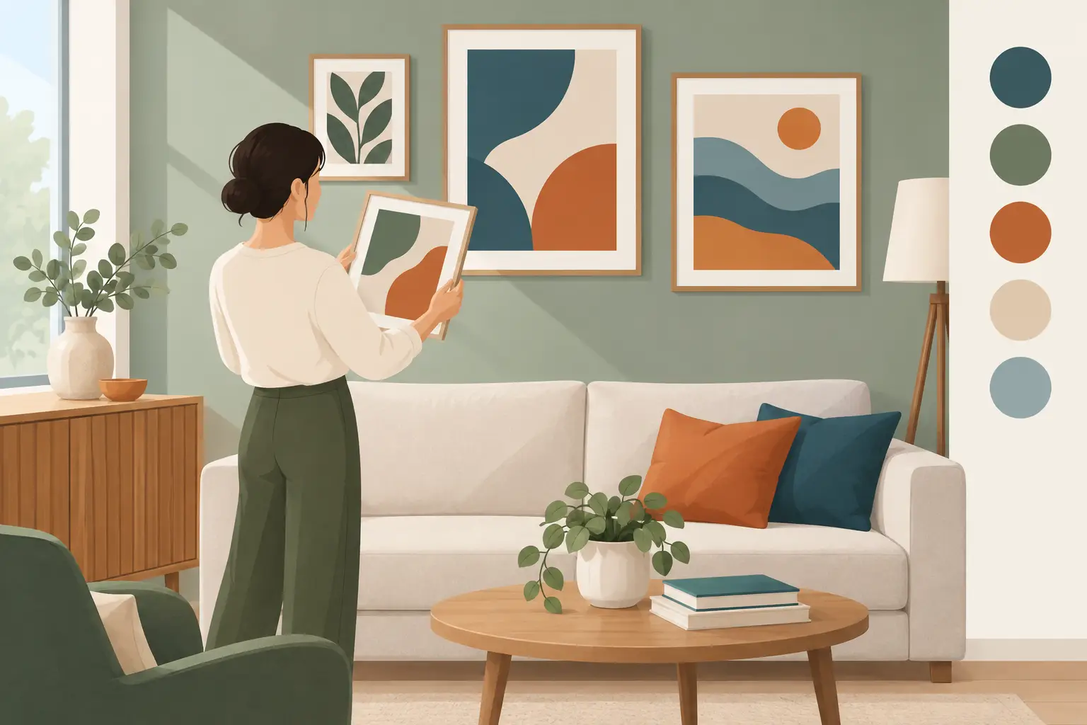 How to Match Art Colours Around Your Home