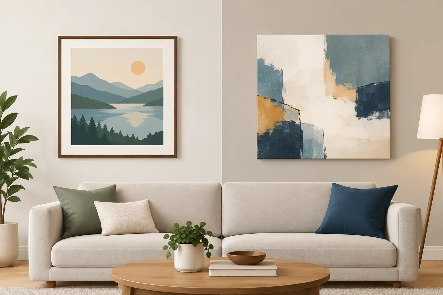 Framed Art Versus Canvas in Your Home